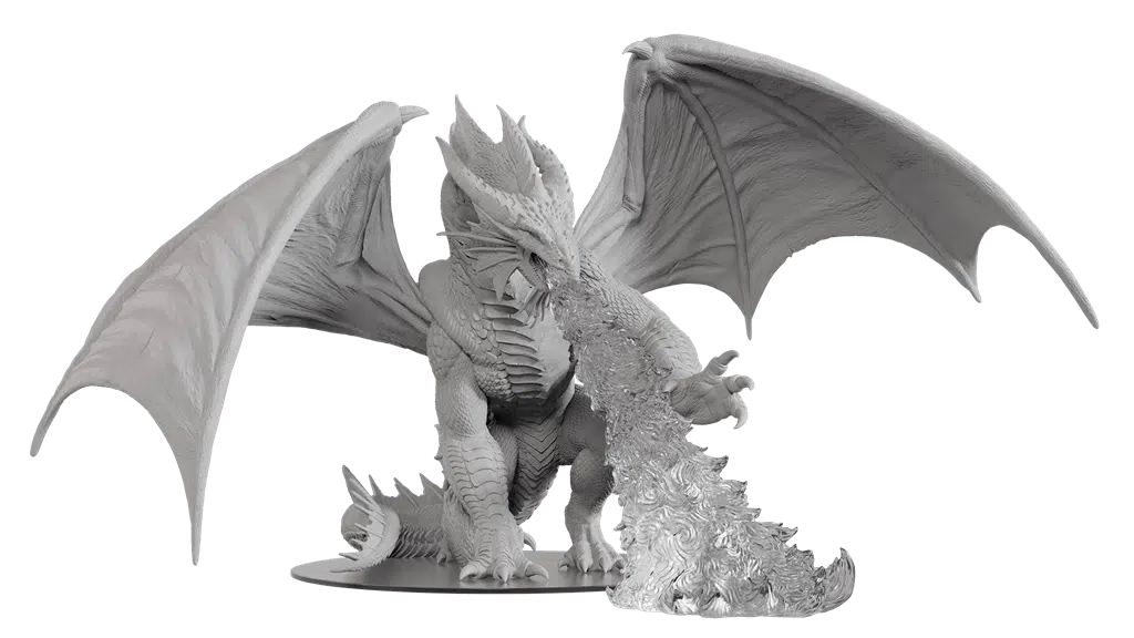 Gargantuan Bahamut - D&D Unpainted Miniature