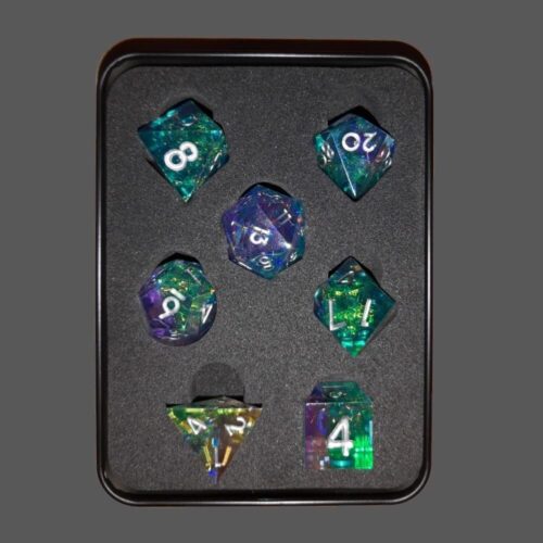 Holographic Dragon - Grunk's Dice Set - 7 stuks