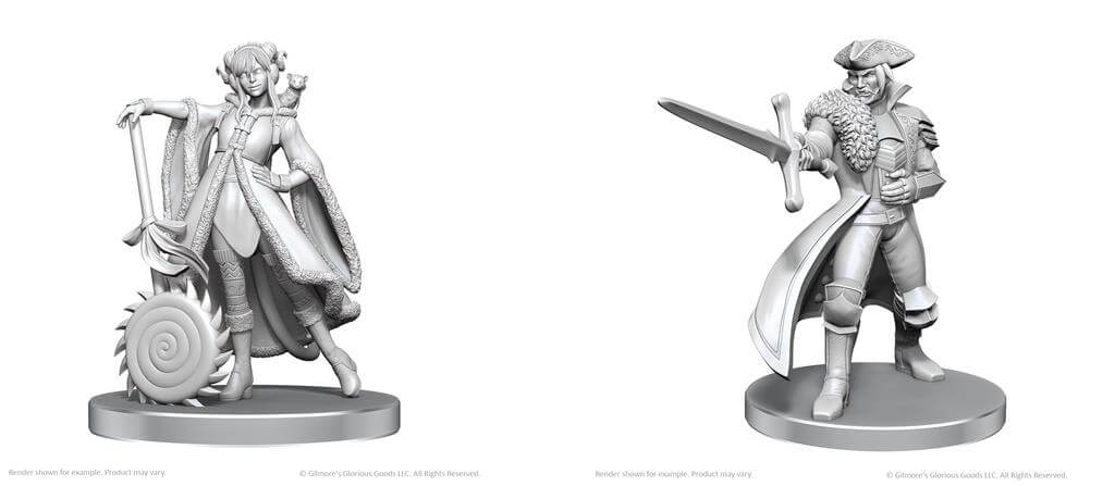 Jester Lavorre & Fjord Stone - Critical Role Unpainted Miniatures