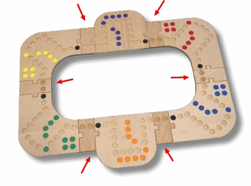 Keezbord Kunstof 4 in 1 Ombouwset