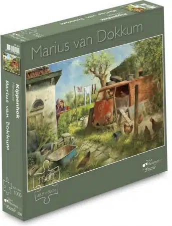 Kippenhok - 1000 stukken puzzel - Marius van Dokkum