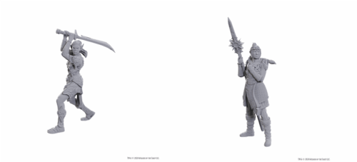 Lae'zel & Shadowheart - Unpainted D&D Miniatures Special Edition Baldur's Gate 3