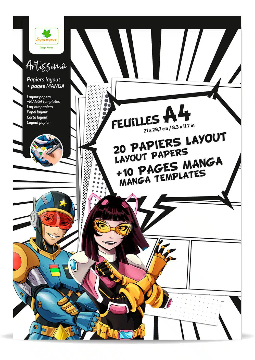 Layout Papers + Manga Templates