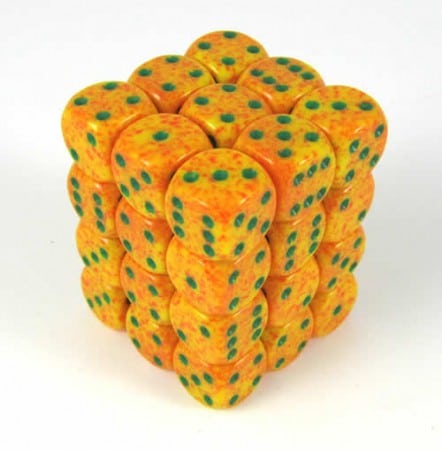 Lotus Speckled D6 12mm (36 stuks)