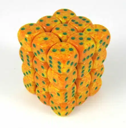Lotus Speckled D6 12mm (36 stuks)