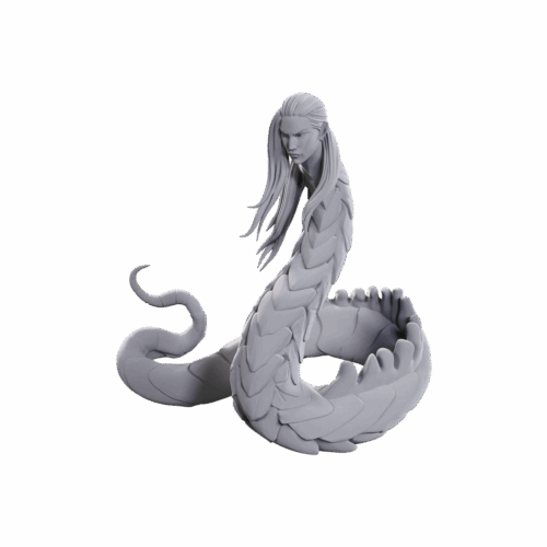 Lunar Naga - Pathfinder Unpainted Miniatures