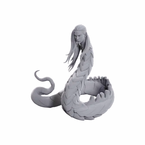 Lunar Naga - Pathfinder Unpainted Miniatures