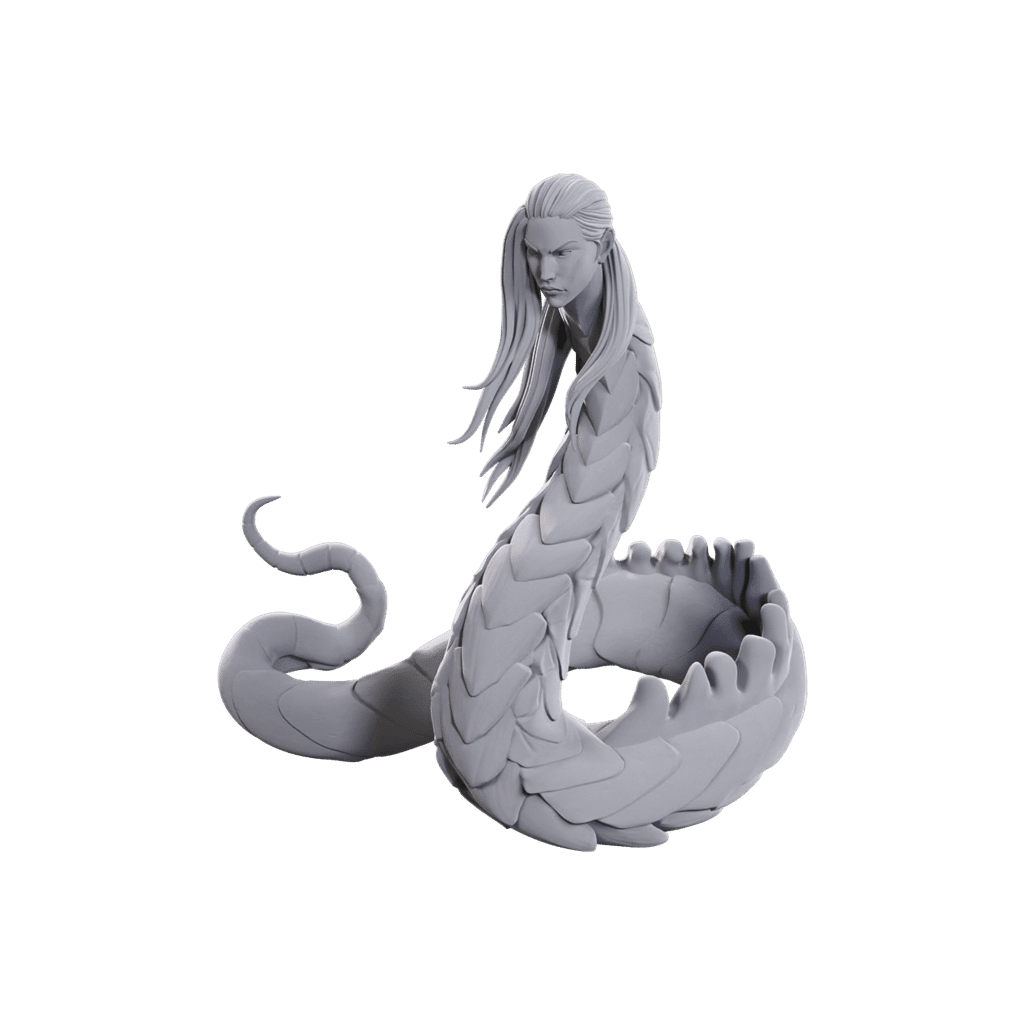 Lunar Naga - Pathfinder Unpainted Miniatures
