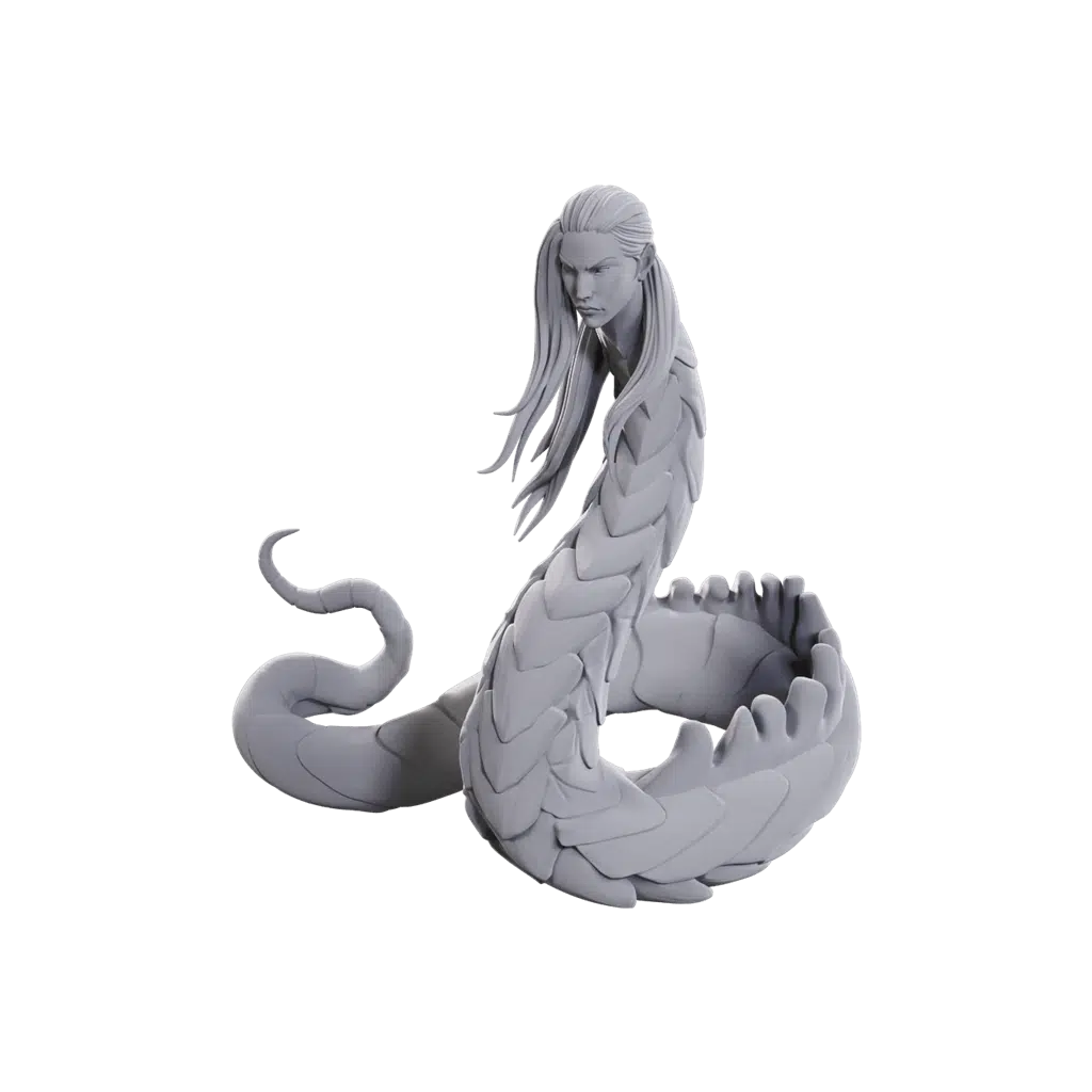 Lunar Naga - Pathfinder Unpainted Miniatures
