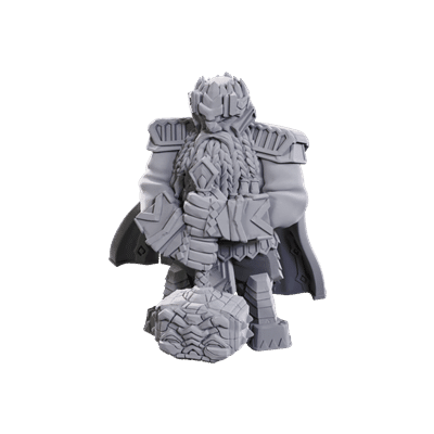 Male Dwarf Champion - Pathfinder Unpainted Miniatures