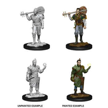 Male Half Elf Bard - D&D Unpainted Miniatures