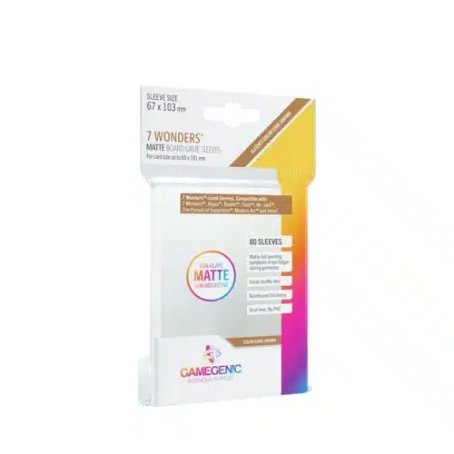 Matte 7 Wonders Sleeves - Brown 67x103 mm - 80 stuks
