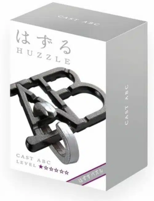 Mini Huzzle Cast Puzzle - ABC (1) - Gold