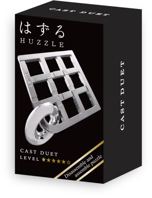 Mini Huzzle Cast Puzzle - Duet (5) - Silver