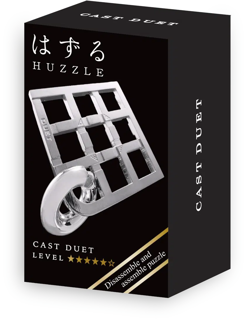 Mini Huzzle Cast Puzzle - Duet (5) - Silver