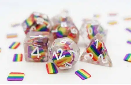 Rainbow Flag - Pride Dice set - 7 stuks