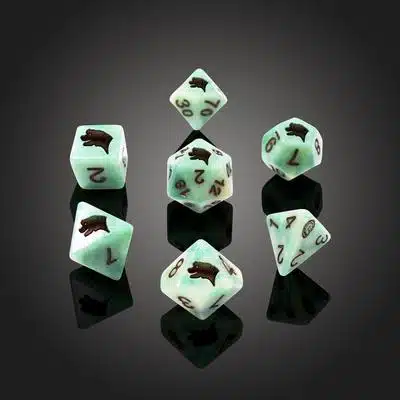 Spirit of Extinction: Brachiosaurus - Polydice set - 7 stuks