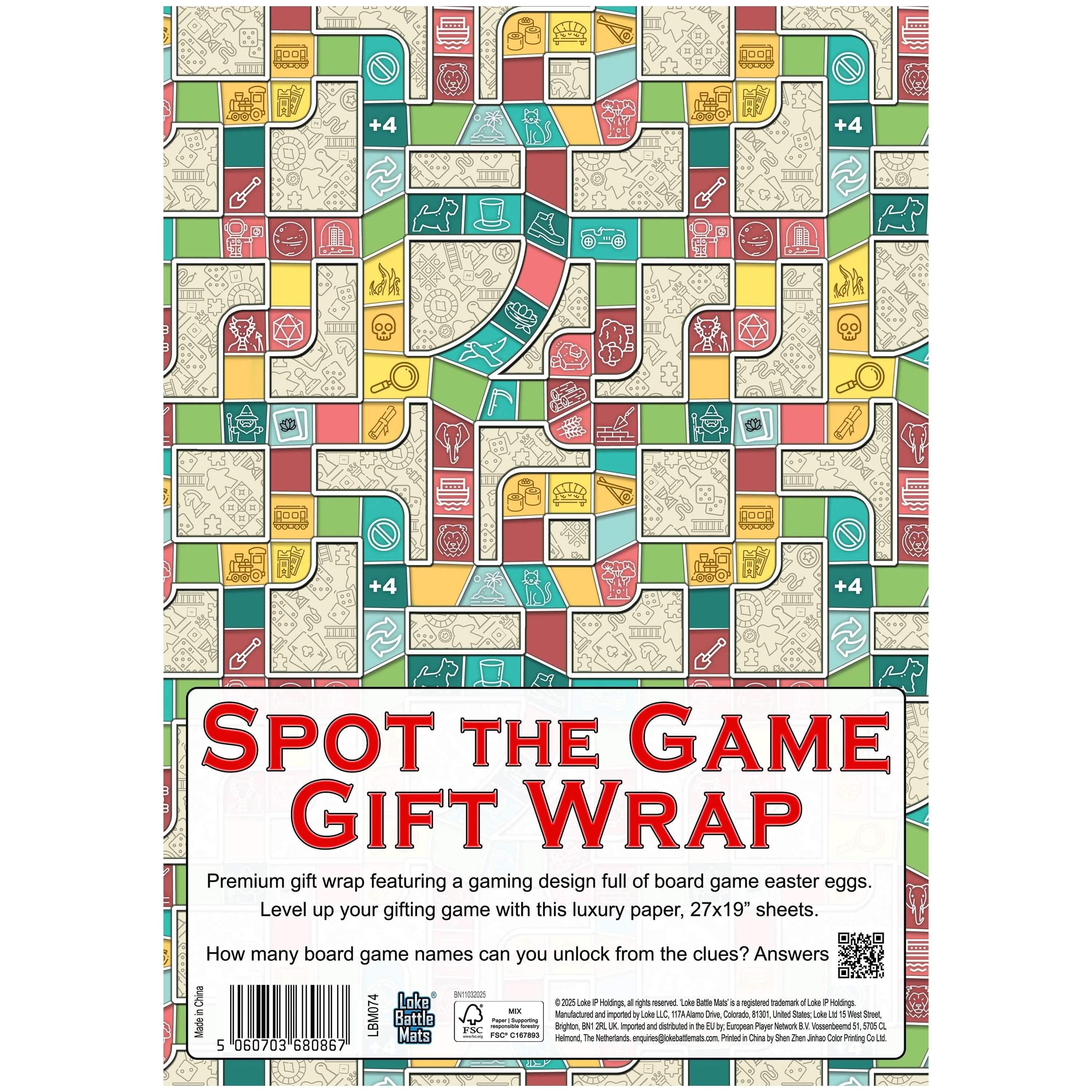 Spot the Game Gift Wrap