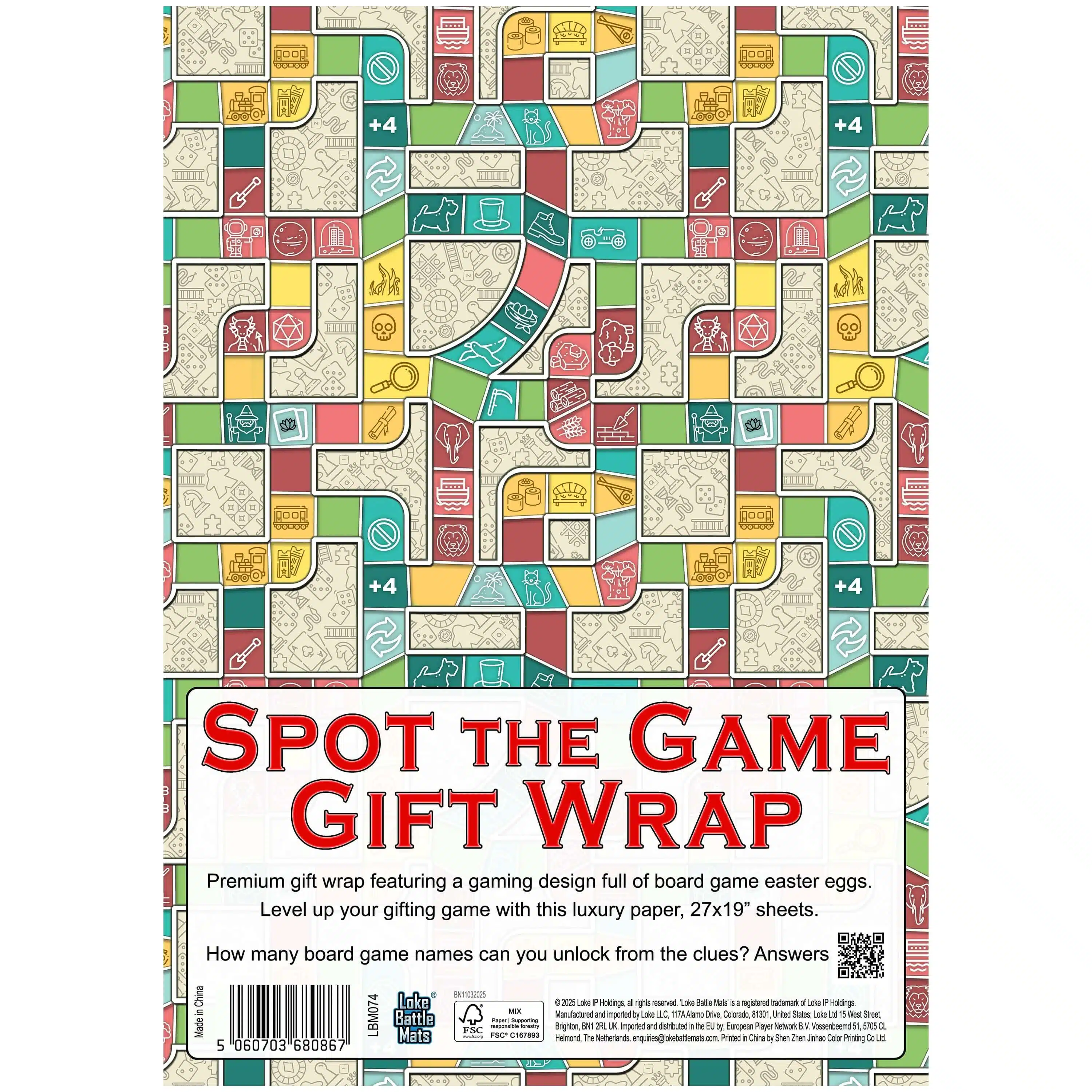 Spot the Game Gift Wrap