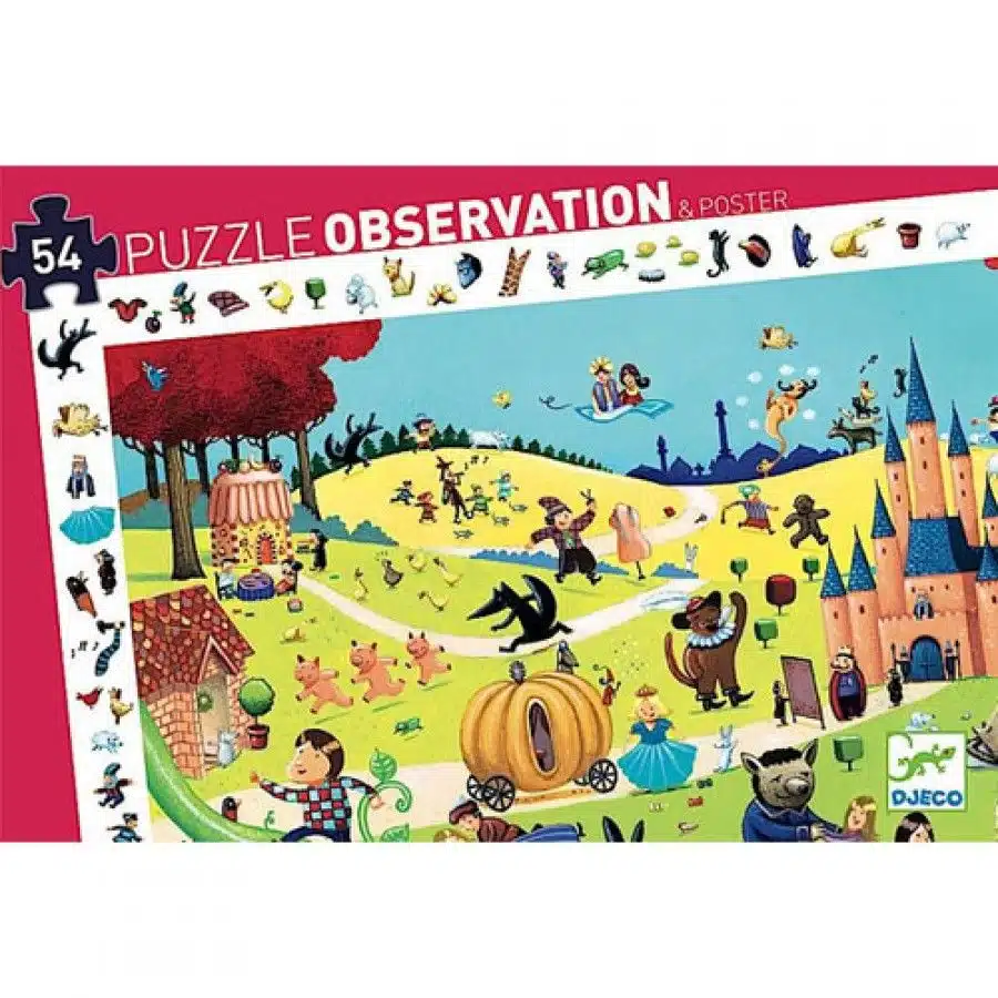 Sprookjes - 54 stukken Observatie Puzzel