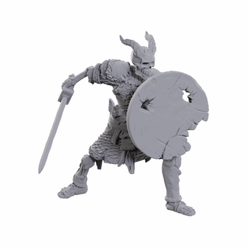 Tiefling Skeleton - D&D Unpainted Miniatures