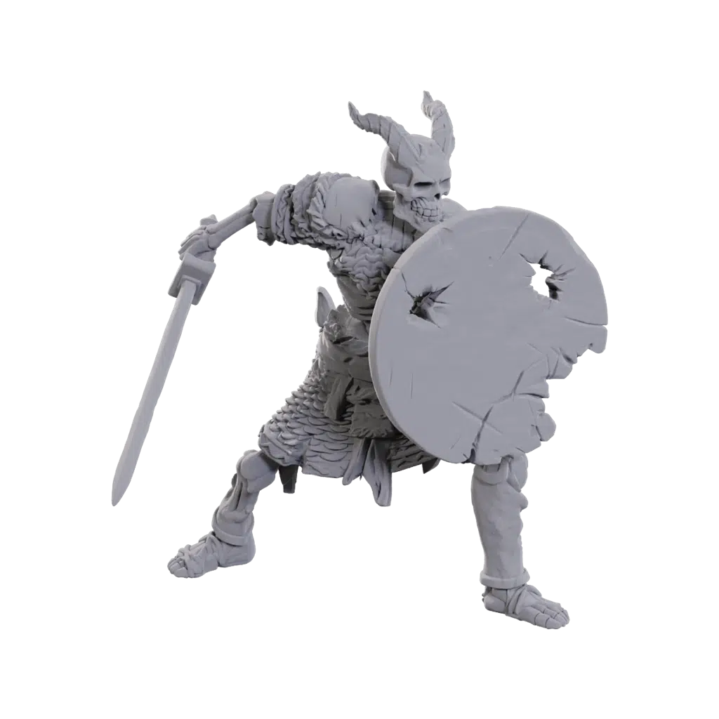 Tiefling Skeleton - D&D Unpainted Miniatures