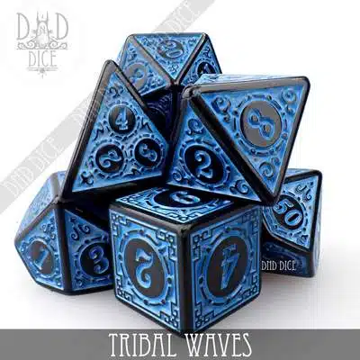 Tribal Waves - Dice set - 7 stuks