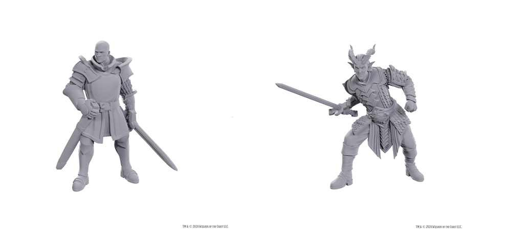 Ulder Ravengard & Zevlor - Unpainted D&D Miniatures Special Edition Baldur's Gate 3