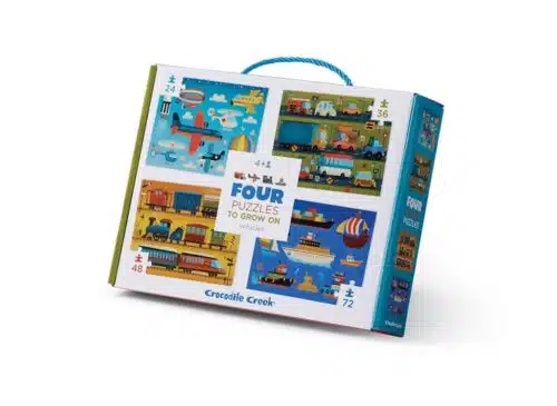 Vehicles - Four Puzzles to Grow On - 24 tot 72 stukken