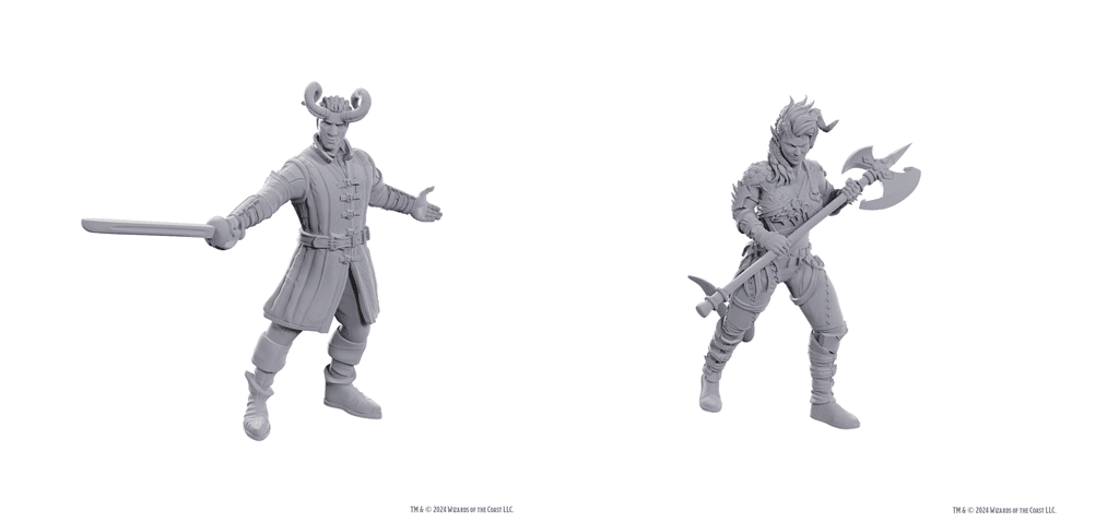 Wyll & Karlach - Unpainted D&D Miniatures Special Edition Baldur's Gate 3