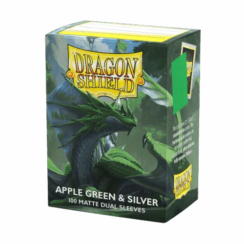 Apple Green & Silver - Matte Dual Sleeves - 100 stuks