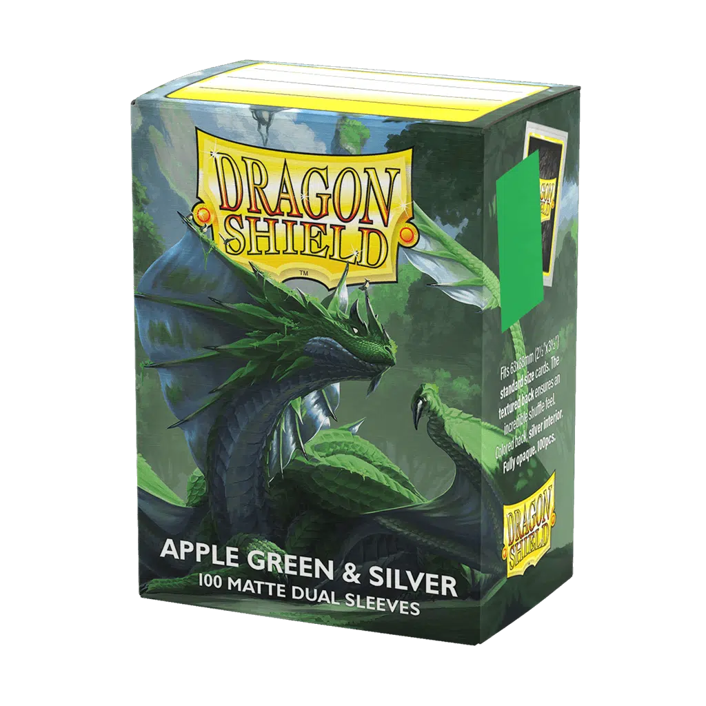 Apple Green & Silver - Matte Dual Sleeves - 100 stuks