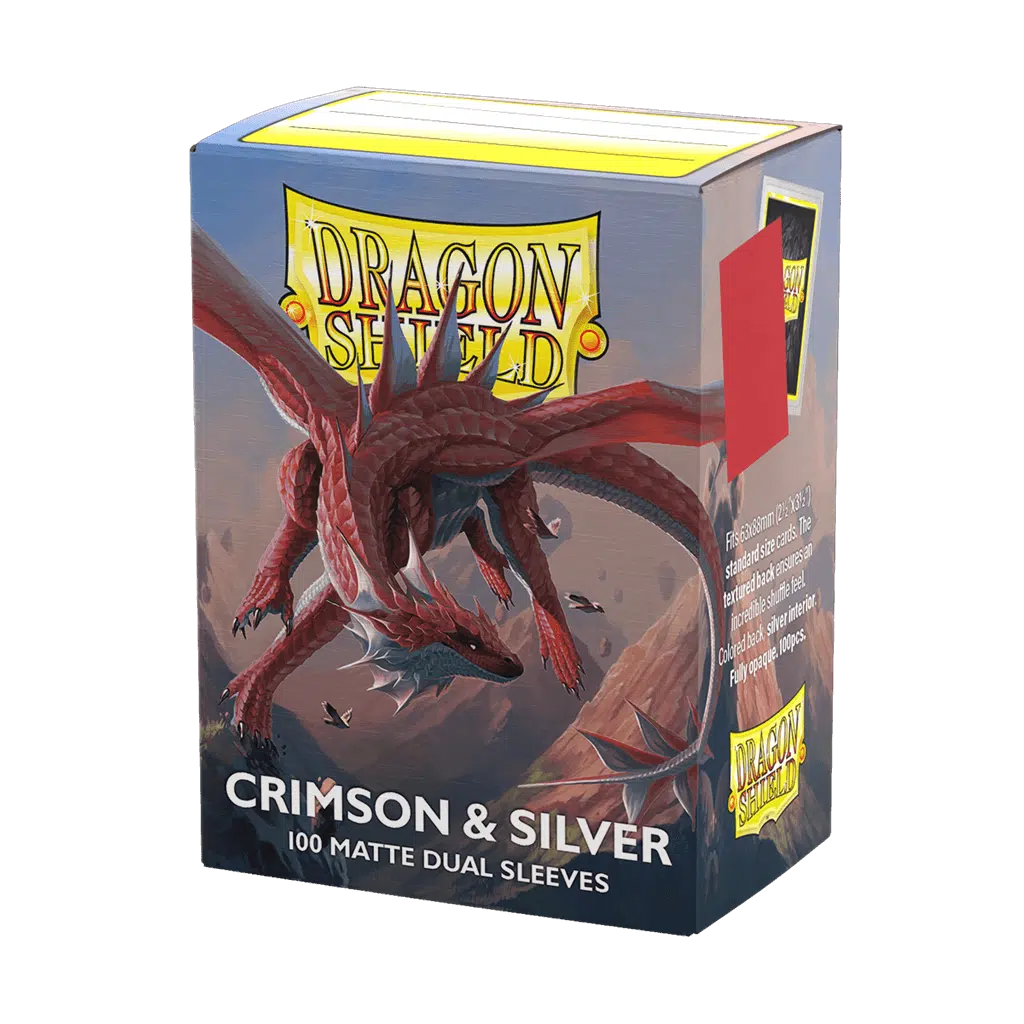 Crimson & Silver - Matte Dual Sleeves - 100 stuks