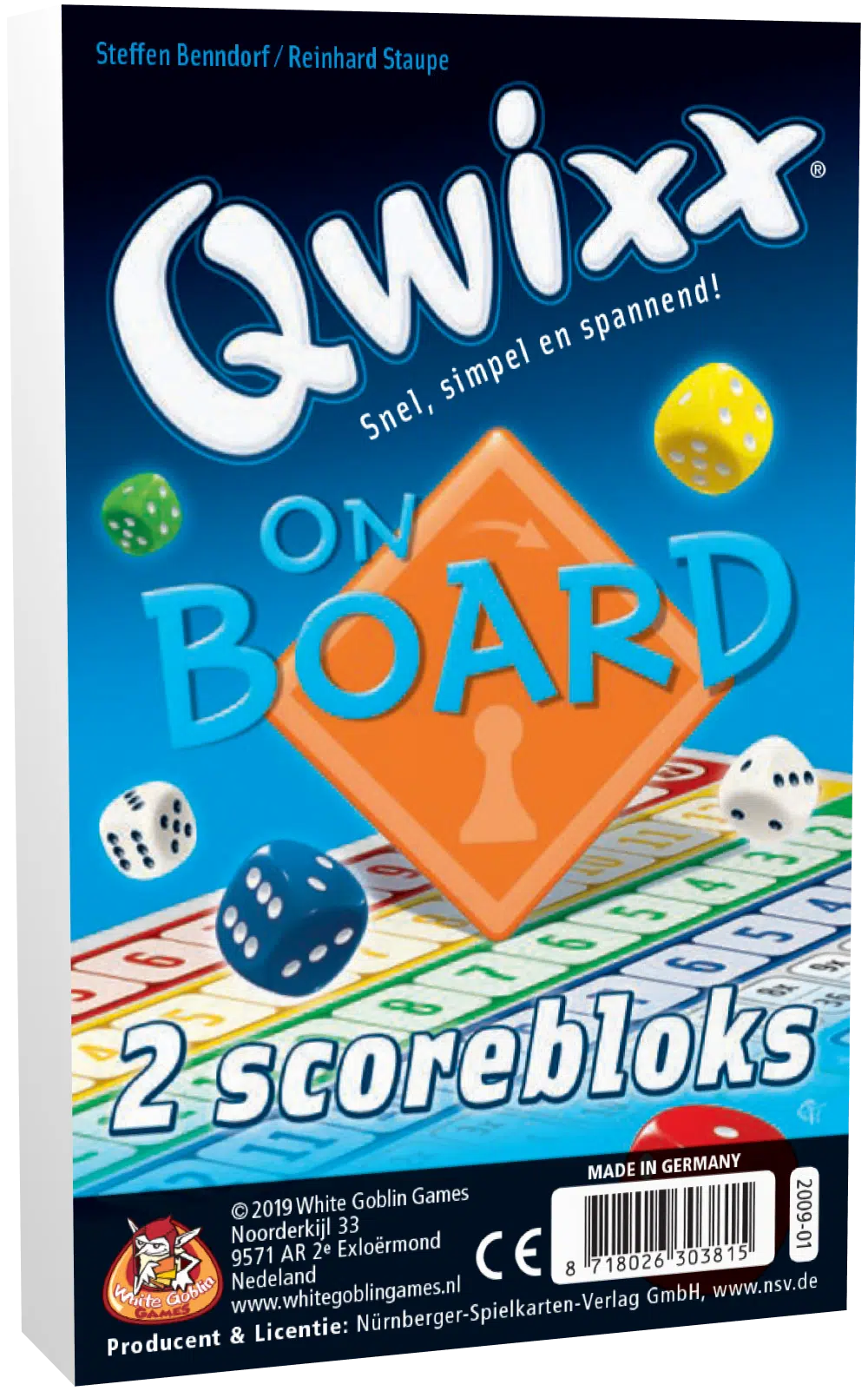 Extra Scorebloks - Qwixx: On Board