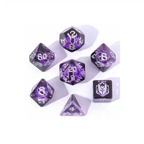 Purple Dragon's Eye Dice set - 7 stuks