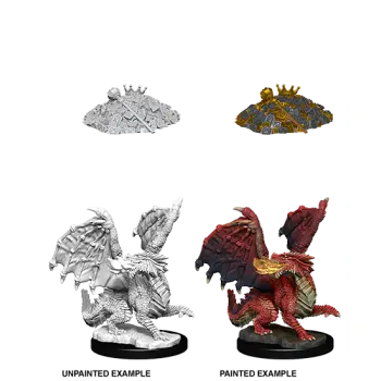 Red Dragon Wyrmling - D&D Unpainted Miniatures
