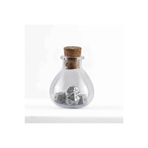 Silver - Unseelie Mini Dice set - 7 stuks