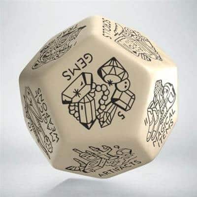 Treasure - Beige/Black - D12 Generator Die