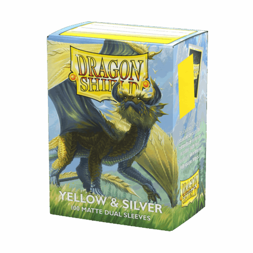 Yellow & Silver - Matte Dual Sleeves - 100 stuks