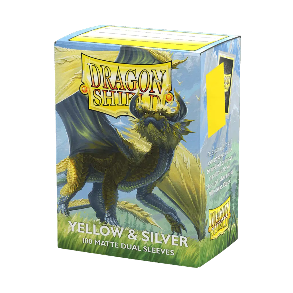 Yellow & Silver - Matte Dual Sleeves - 100 stuks