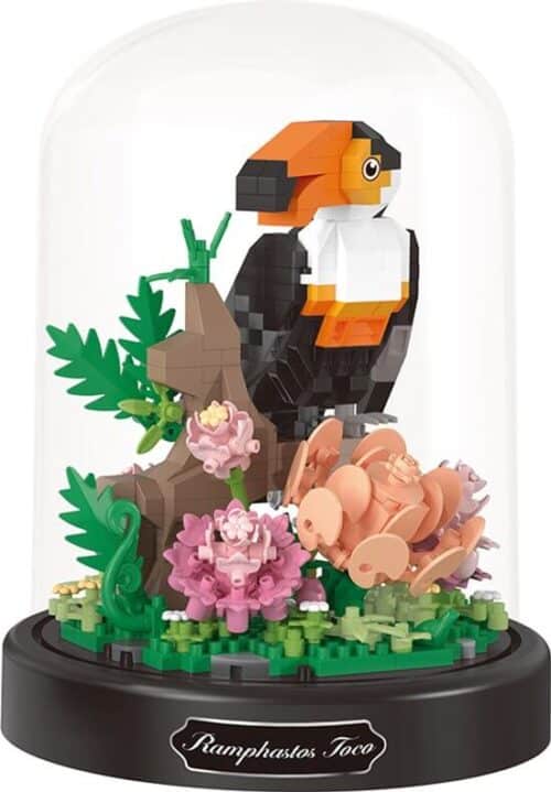 Bloemen met Toekan - NanoBlocks - 660 stukjes