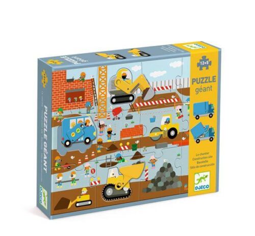 De Bouwplaats - 12+5 stukken Gigantische Puzzel