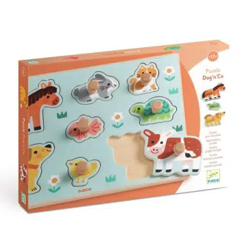 Dog'n'Co - Handvaten Puzzel - 8 stukjes