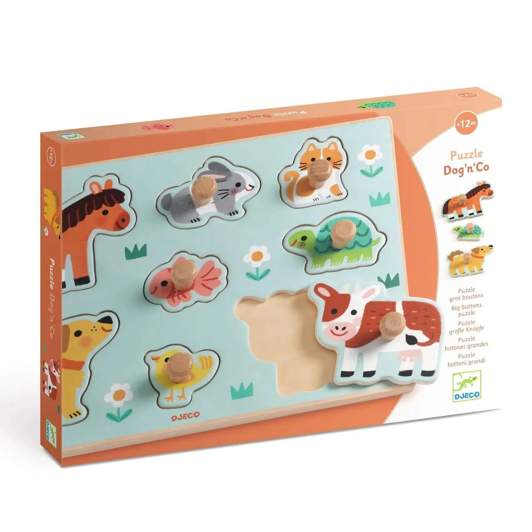 Dog'n'Co - Handvaten Puzzel - 8 stukjes