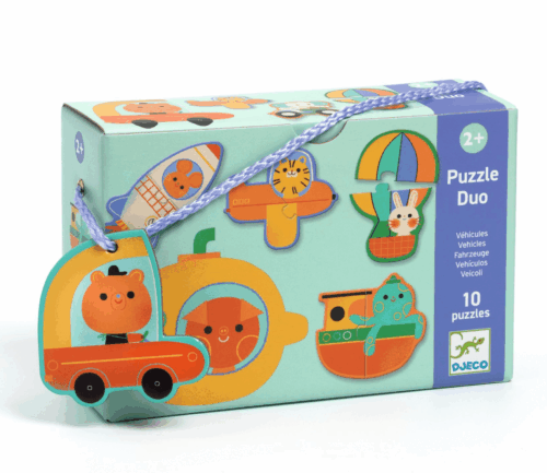 Puzzle Duo - Voertuigen - 12 puzzels