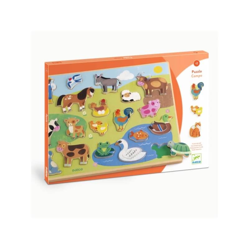 Puzzlo Campo - 22 stukken kinderpuzzel