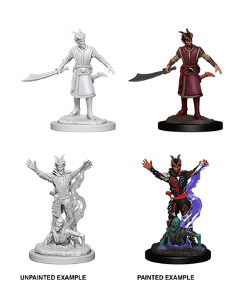 Tiefling Warlock - Unpainted D&D Miniatures