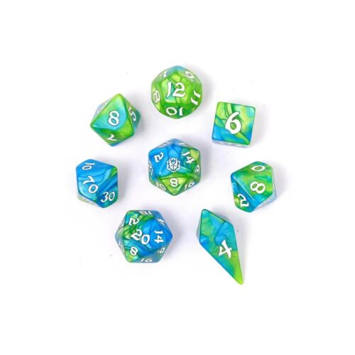 Verdent Stream - Dice set - 8 stuks