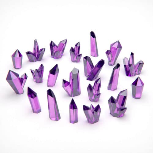 Purple Resin Crystals - Large