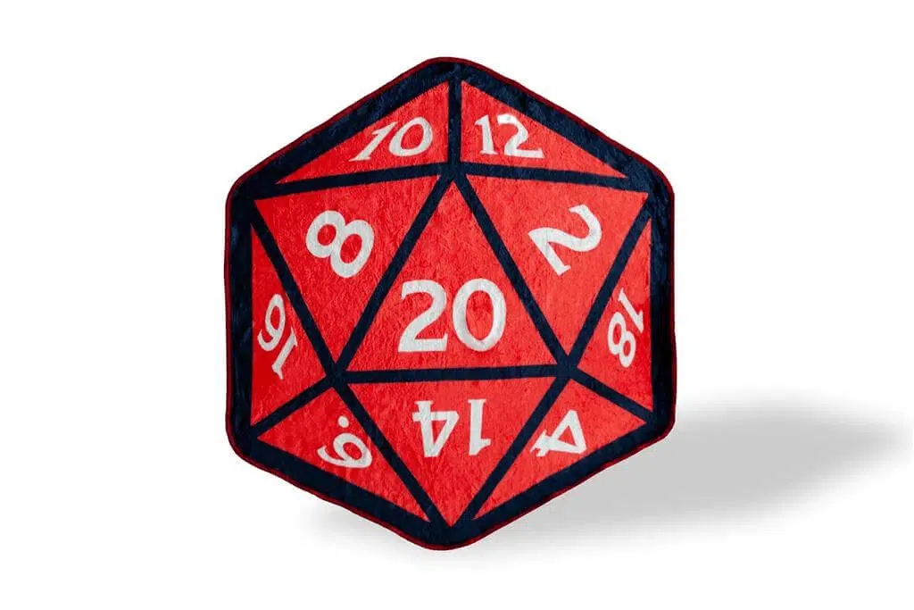 D20 dobbelsteen - Dungeon & Dragons deken
